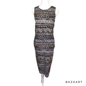 Medium Bohemian Print Bodycon Dress Medium